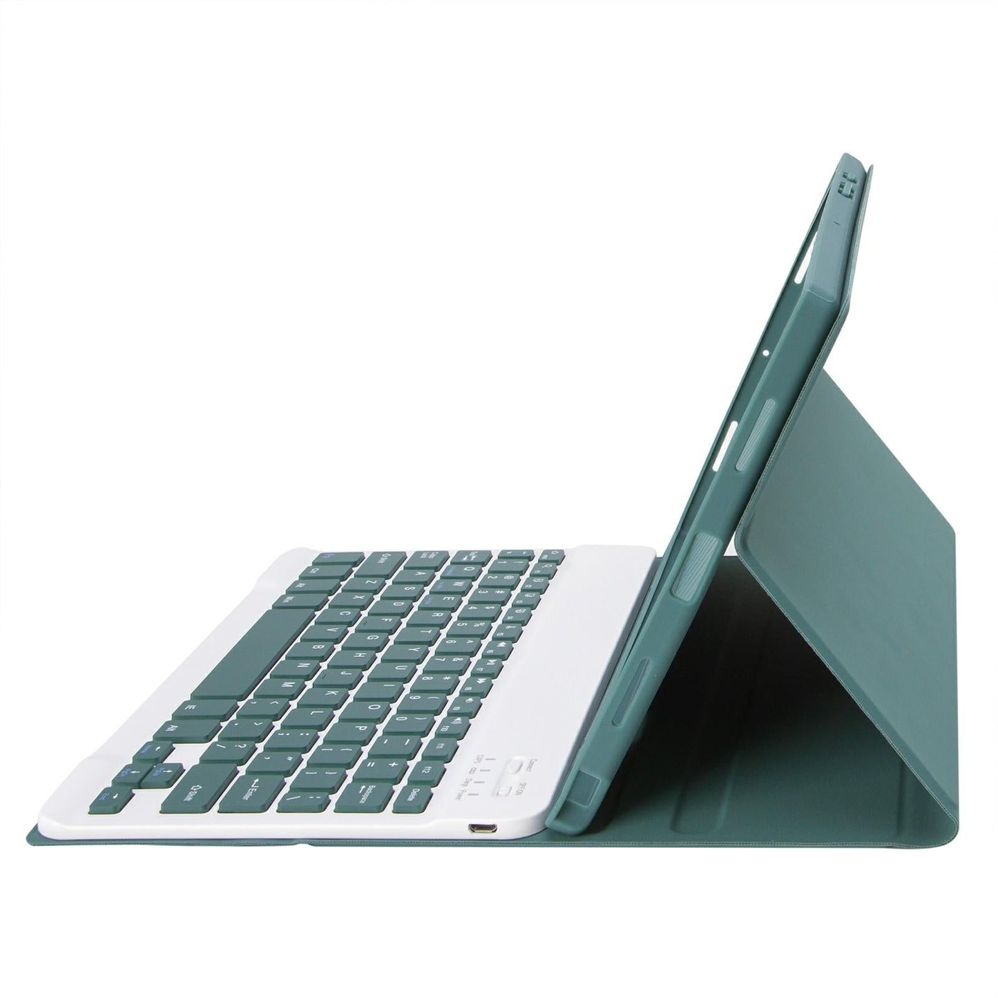 Ultra-Thin Bluetooth Keyboard Leather Tablet Case For Ipad 10.9 2022 With Pen Slot - Green