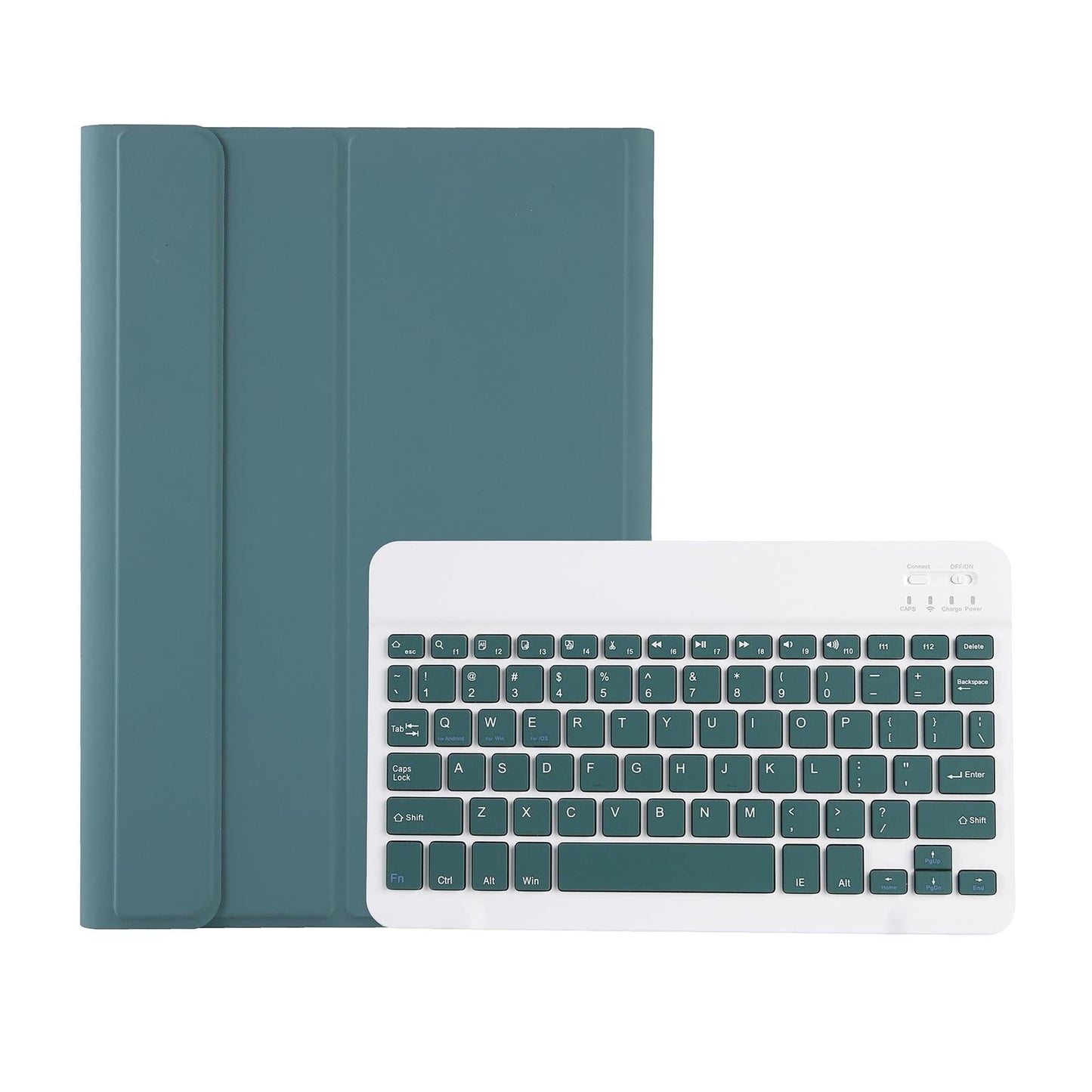 Ultra-Thin Bluetooth Keyboard Leather Tablet Case For Ipad 10.9 2022 With Pen Slot - Green