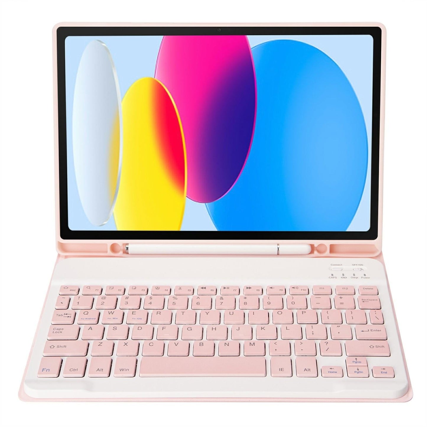 Ultra-Thin Bluetooth Keyboard Leather Tablet Case For Ipad 10.9 2022 With Pen Slot - Green