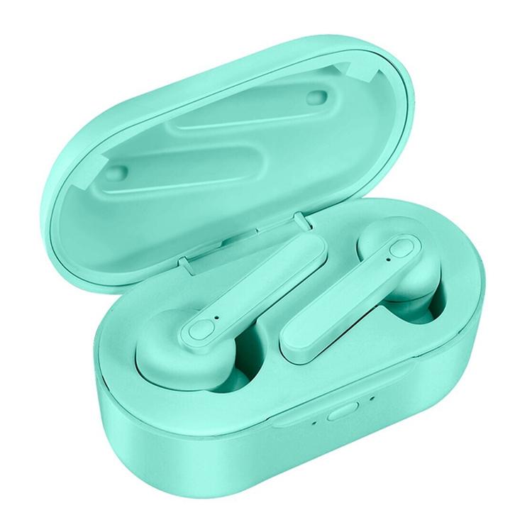 Waterproof Bluetooth Earphones with Magnetic Charging Box - 5.0 - Green