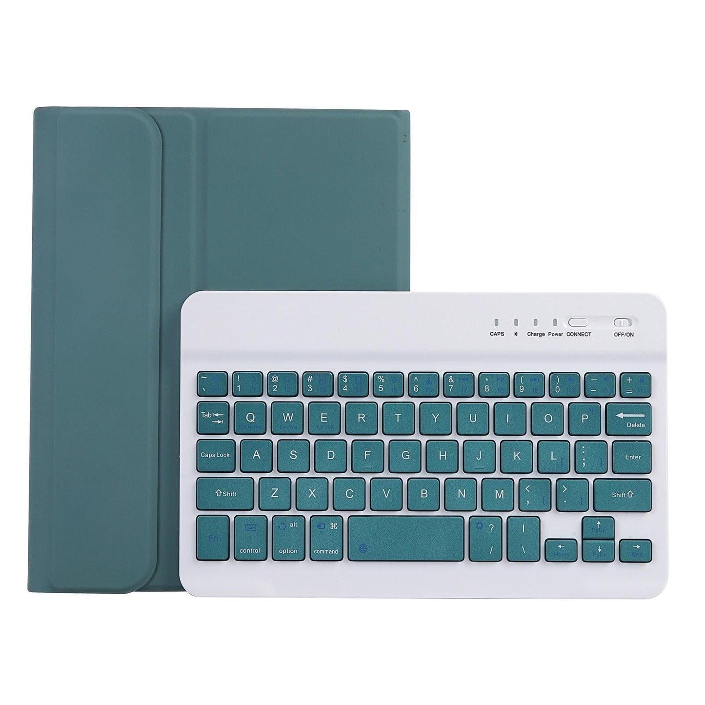 Ultra-Thin Bluetooth Keyboard Tablet Case For Ipad Mini 6 With Stand And Pen Slot - Candy Colour - Dark Green