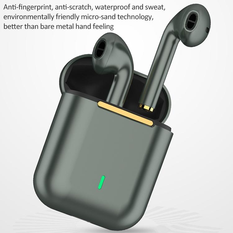 Wireless Binaural Bluetooth Earphones with Charging Box - J18 - Rose Gold