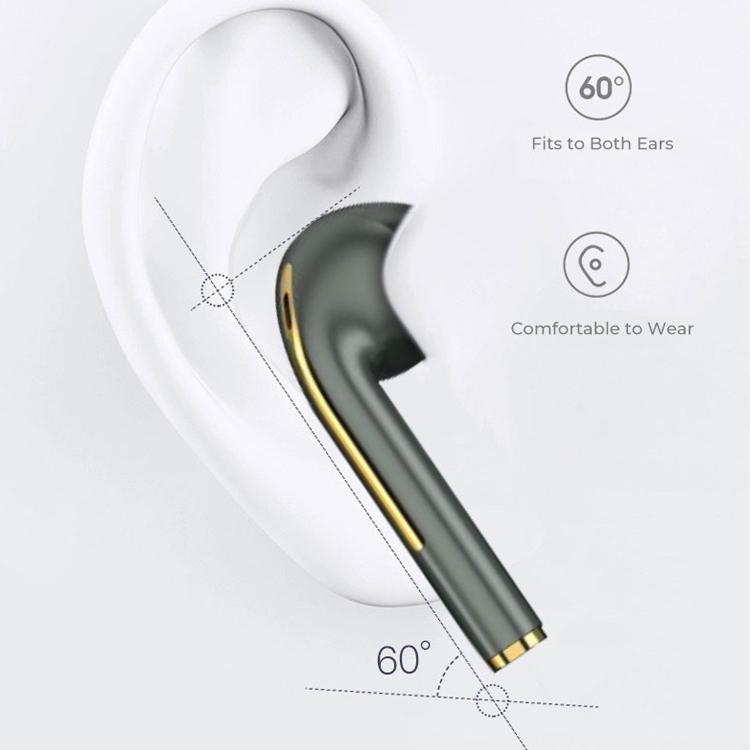 Wireless Binaural Bluetooth Earphones with Charging Box - J18 - Rose Gold