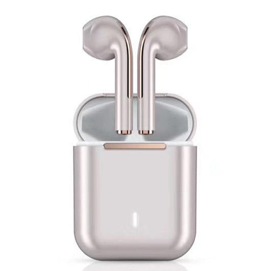Wireless t & g J18 Bluetooth Earphones with Charging Box - Rose Gold