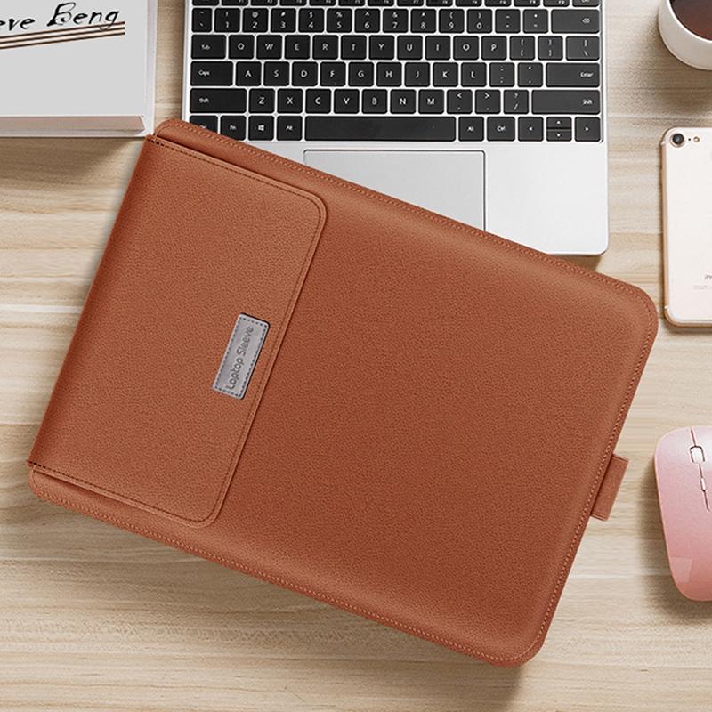 Universal Waterproof Laptop Bag Set With Handle Stand Pen Holder Winders Mouse & Charger Bags - Rose Gold