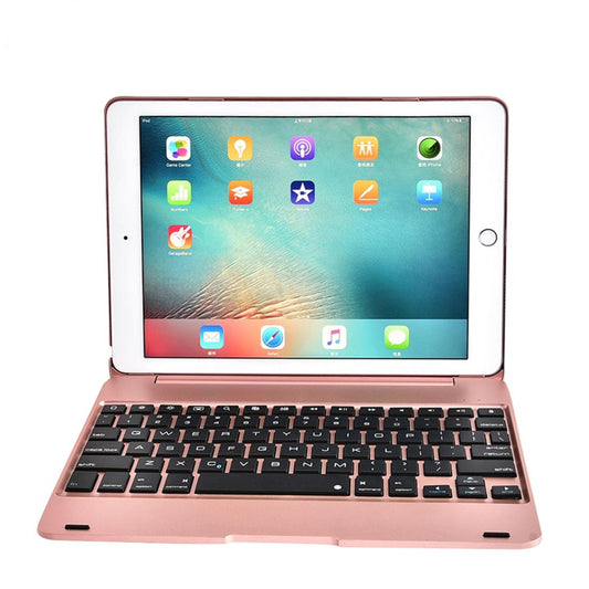 Horizontal Flip Tablet Case With Bluetooth Keyboard For Ipad Pro 9.7 / Ipad Air 2 - Rose Gold