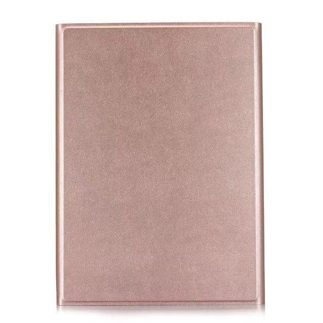 Bluetooth Keyboard & Leather Tablet Case For Ipad Pro / Air 9.7 2017 / 2018 - Detachable & Horizontal Flip With Holder - Rose Gold