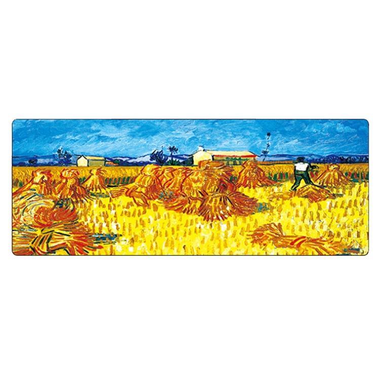 Large Oil Painting Desk Rubber Mouse Pad - Starry Sky