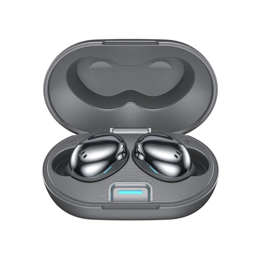Metal Plating Wireless Tws Earphones with Charging Box - Bluetooth 5.0 - Grey