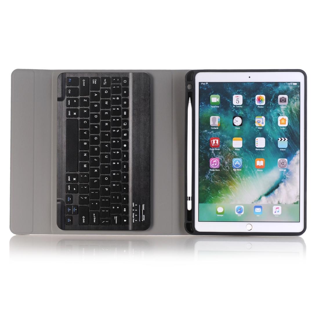 Ultra-Thin Bluetooth Keyboard Leather Case For Ipad Air / Pro 10.5 With Pen Slot & Holder - Gold