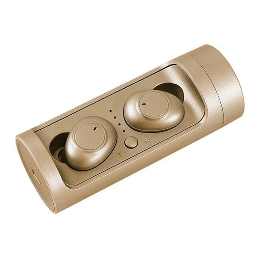 Wireless Touch Bluetooth Headset with Magnetic Charging - Automatic Pairing - Gold