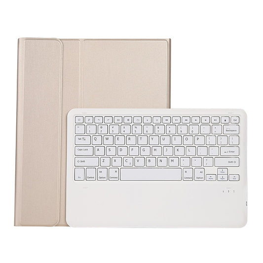 Ultra-Thin Detachable Bluetooth Keyboard Leather Case For Ipad Pro 12.9 2018 With Pen Slot - Gold