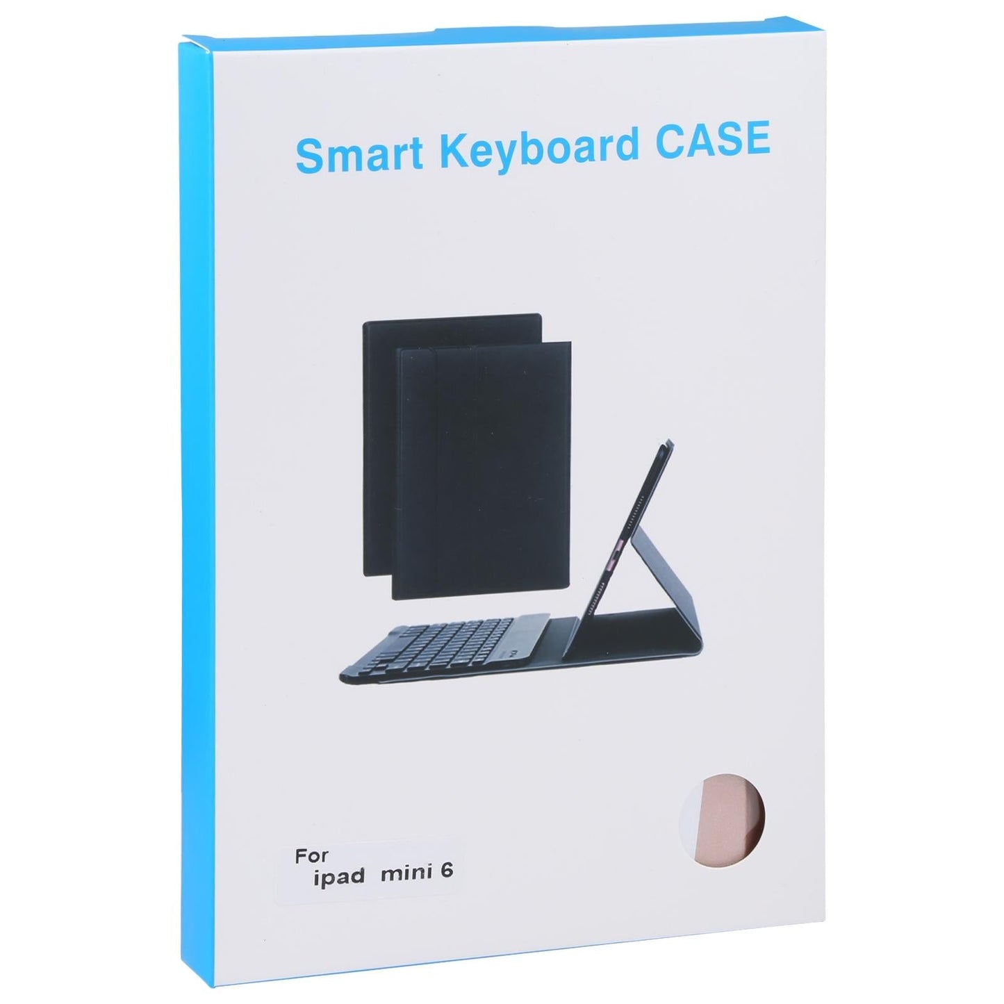 Ultra-Thin Bluetooth Keyboard Leather Case For Ipad Mini 6 With Detachable Lambskin Texture And Stand - Gold