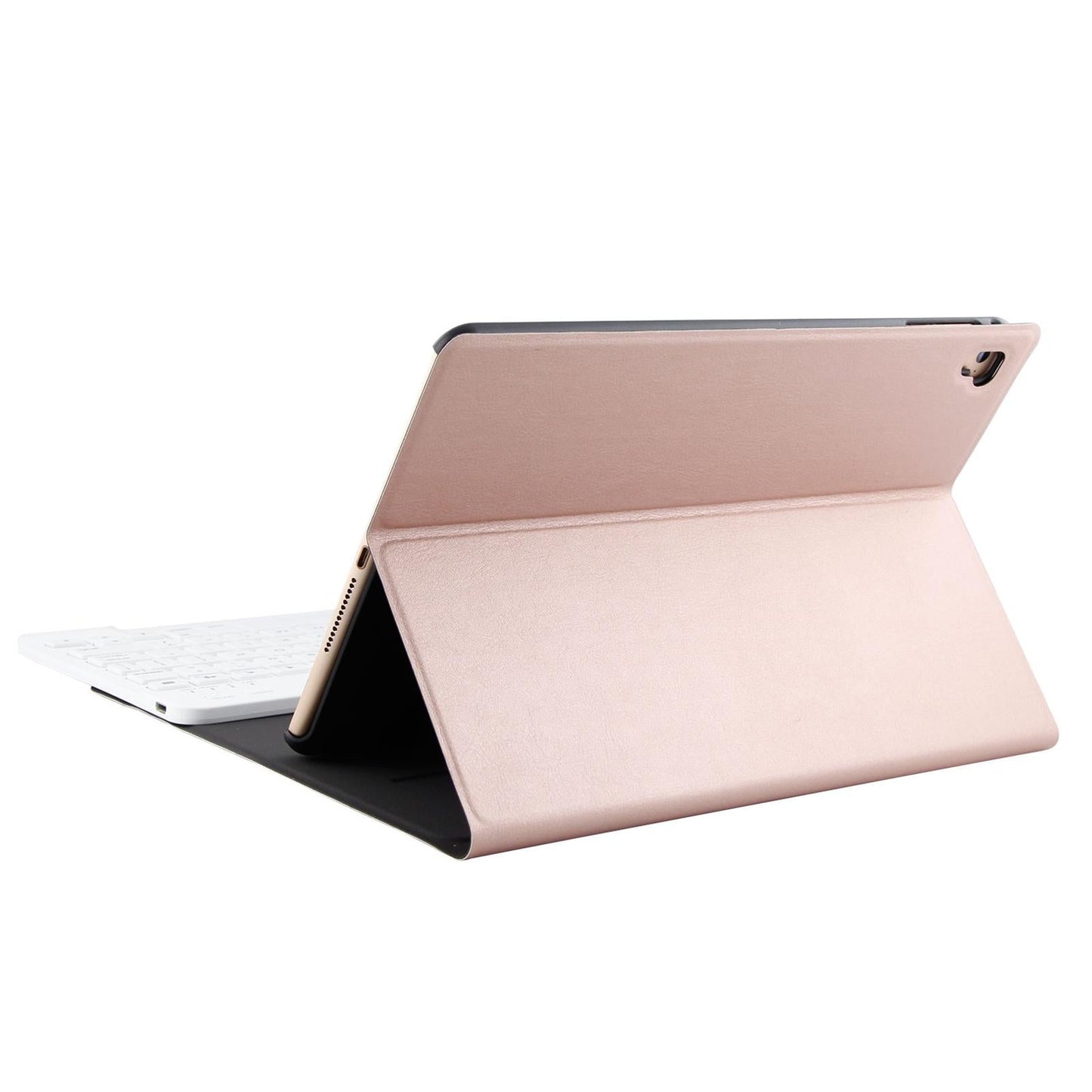 Bluetooth Keyboard & Leather Tablet Case For Ipad Air / Pro 9.7 - Three-Gear Angle Adjustment Magnetic Sleep Function - Abs Brushed Texture - Gold