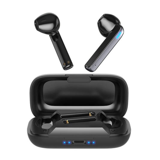 Touch Bluetooth Earphones with Charging Box & Indicator Light - Semi-in-ear - Blue