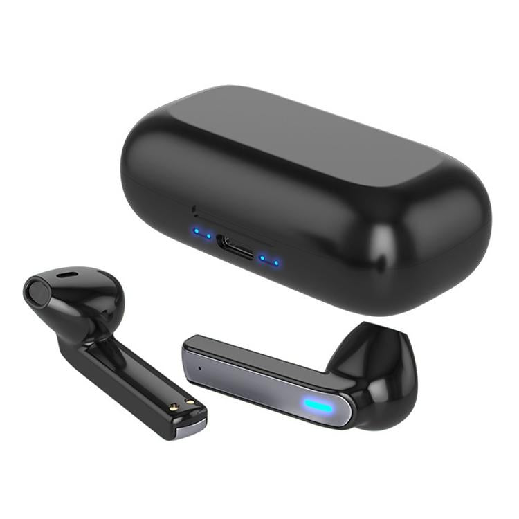 Touch Bluetooth Earphones with Charging Box & Indicator Light - Semi-in-ear - Blue