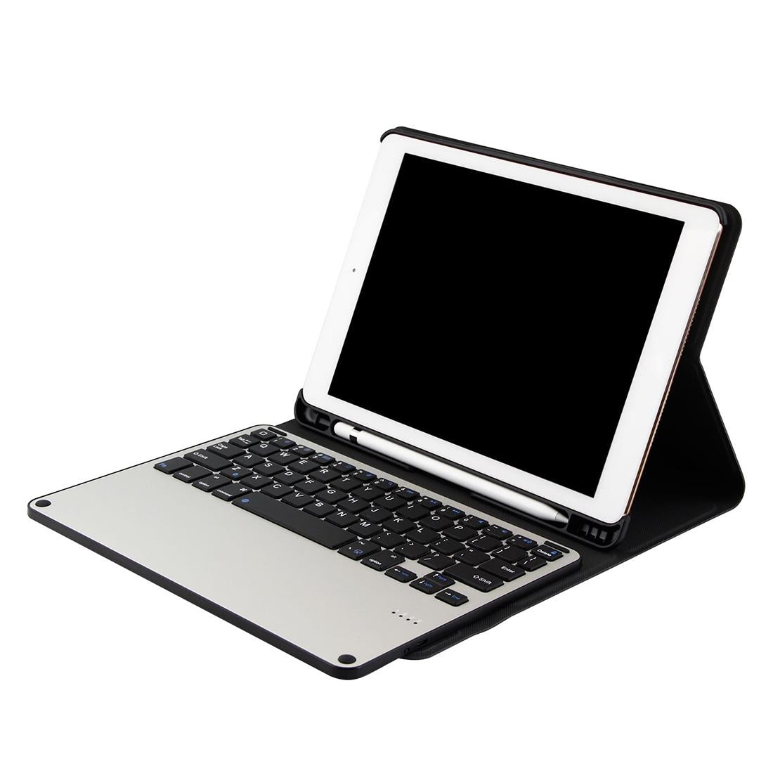 Bluetooth Keyboard & Tablet Case For Ipad Air / Pro 9.7 - Detachable Aluminum Alloy Imitation Cloth Sleep / Water Repellent - Blue