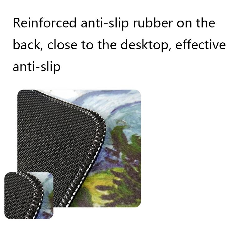 Large Oil Painting Desk Rubber Mouse Pad - Iris