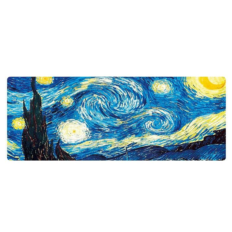 Large Oil Painting Desk Rubber Mouse Pad - Iris