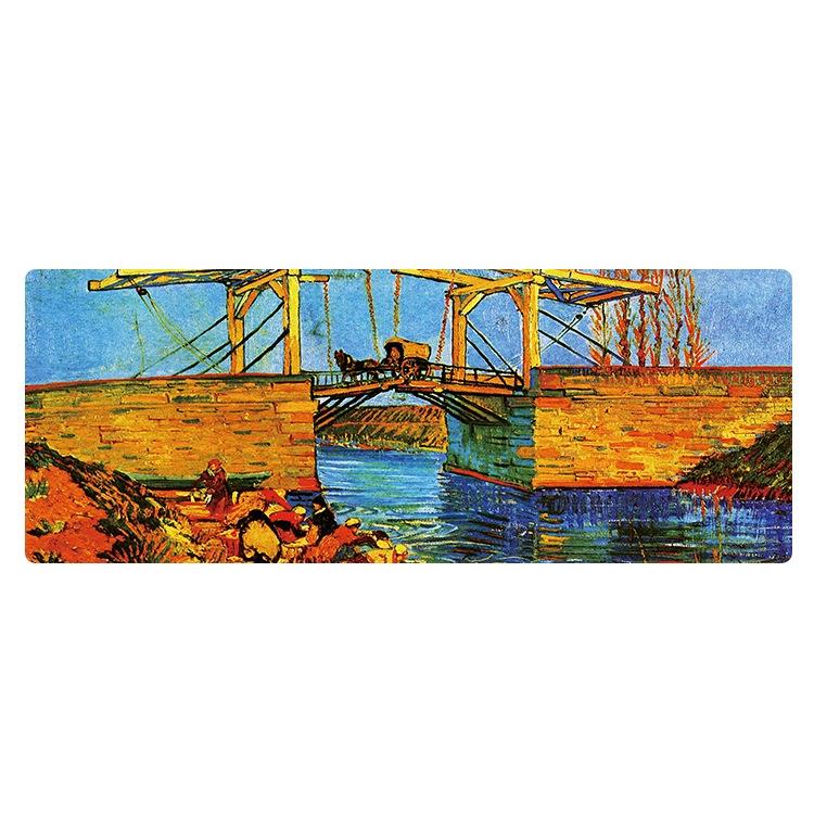 Large Oil Painting Desk Rubber Mouse Pad - Iris