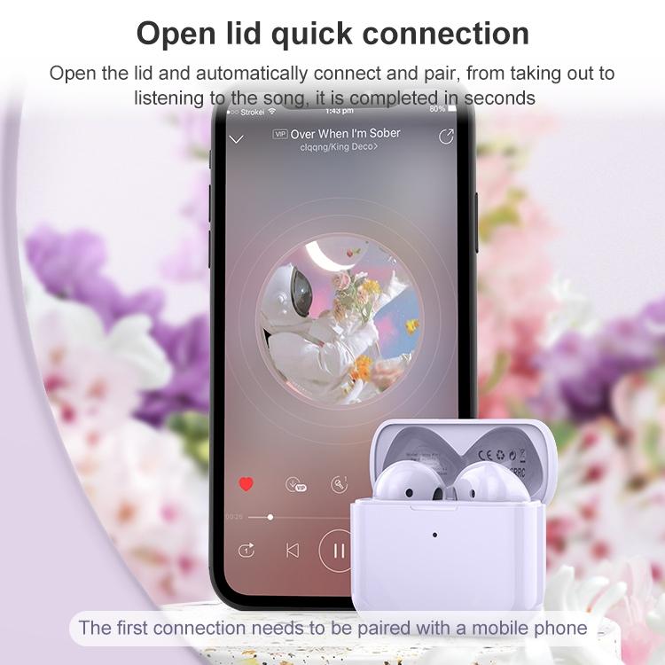 True Wireless Stereo Bluetooth 5.0 Earphones - Tn22 - Purple