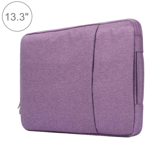 Universal Denim Laptop Bag for 13.3 Notebooks - Fits Macbook Air / Pro - Portable & Stylish - 35.5x26.5x2cm - Purple
