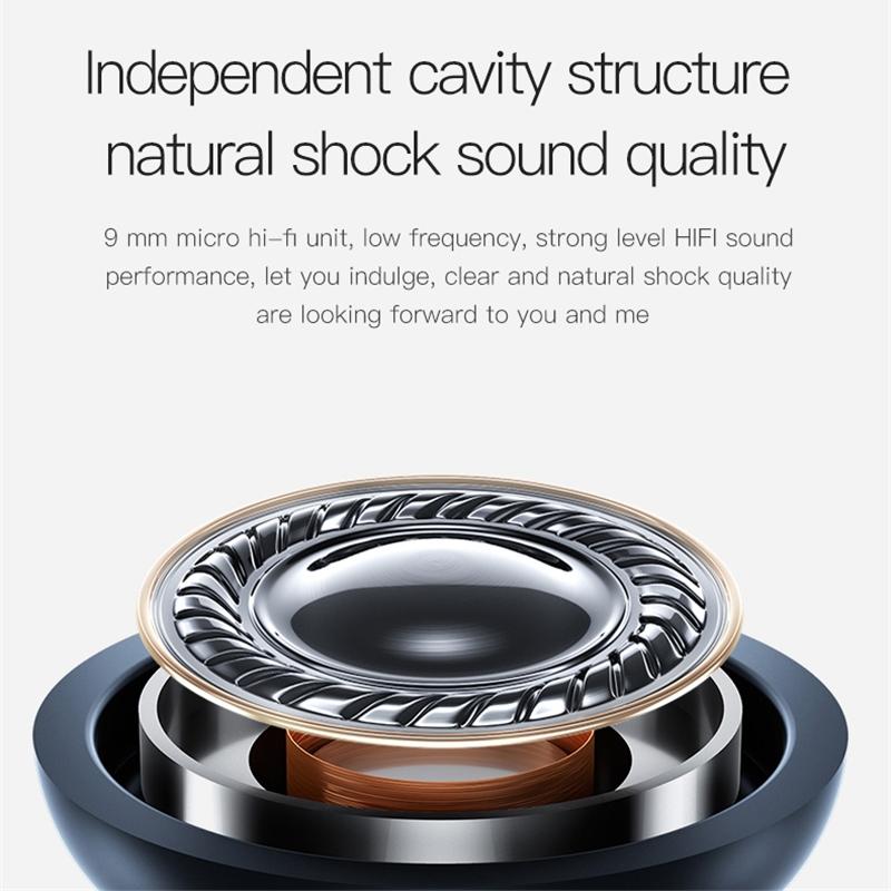 Wireless Sports Bluetooth Earphones - Binaural Hanging Type 5.0 - Red