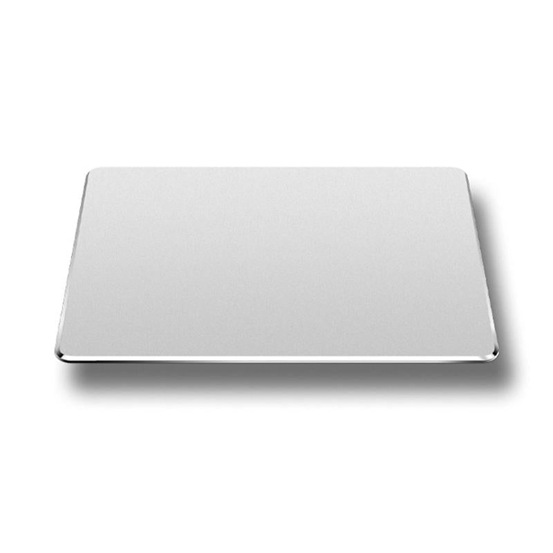 Double Sided Non Slip Aluminum Mouse Pad Mini Size Silver