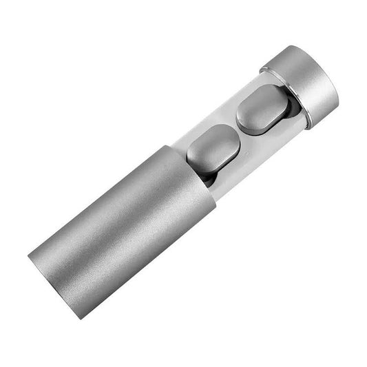 Wireless Touch Bluetooth Headset with Smart Magnetic Charging - Automatic Pairing - Silver
