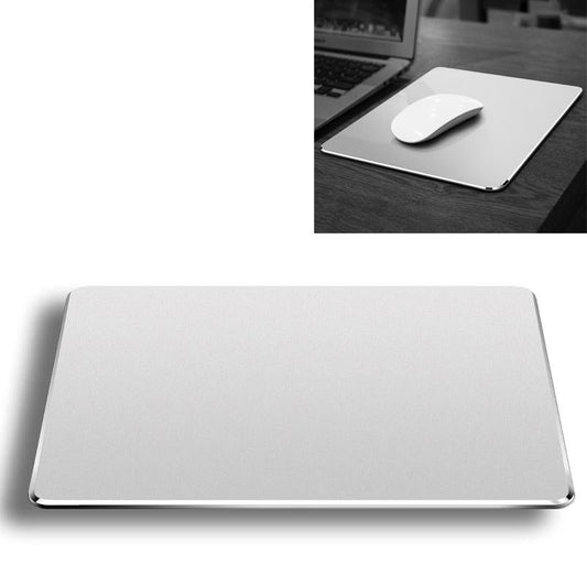 Double Sided Non Slip Aluminum Mouse Pad L Size - Silver