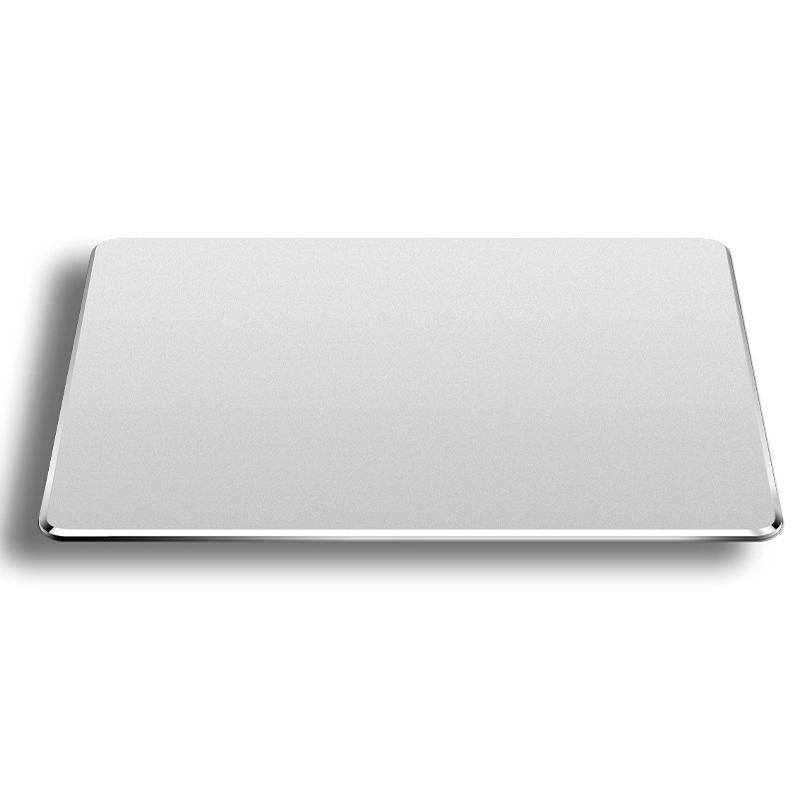 Double Sided Non Slip Aluminum Mouse Pad L Size - Silver