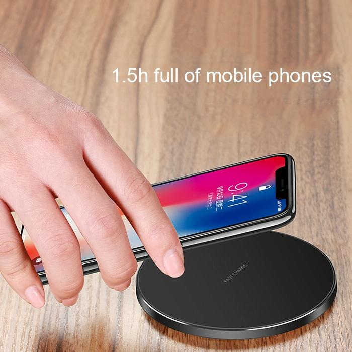 Ultra Thin Wireless Fast Charging Pad - Silver