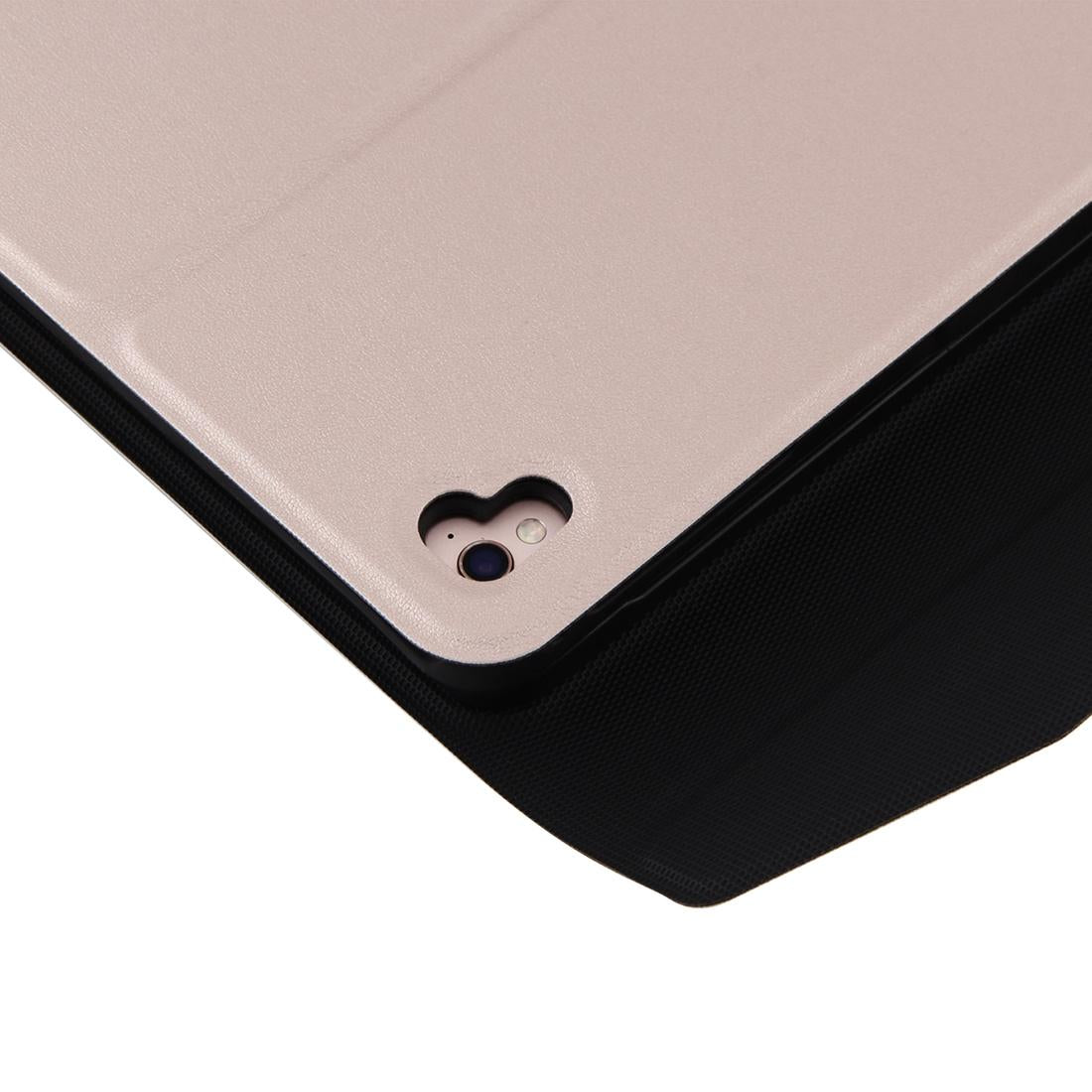 Bluetooth Keyboard & Leather Tablet Case For Ipad Air / Pro 9.7 - Detachable Water Repellent Magnetic Sleep Function 3-Gear Angle Adjustment Pen Slot - Black Silver