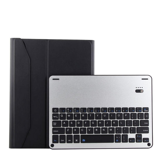 Bluetooth Keyboard & Leather Tablet Case For Ipad Pro 11 2018 - Detachable Aluminum Three-Gear Magnetic Sleep Function - Black Silver