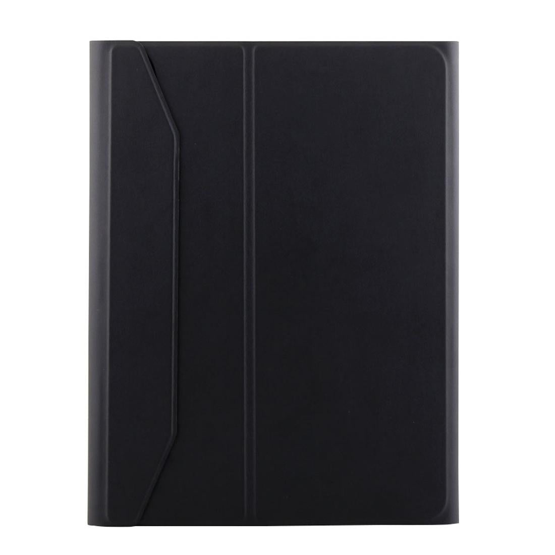 Bluetooth Keyboard & Leather Tablet Case For Ipad Pro 11 2018 - Detachable Aluminum Three-Gear Magnetic Sleep Function - Black Silver