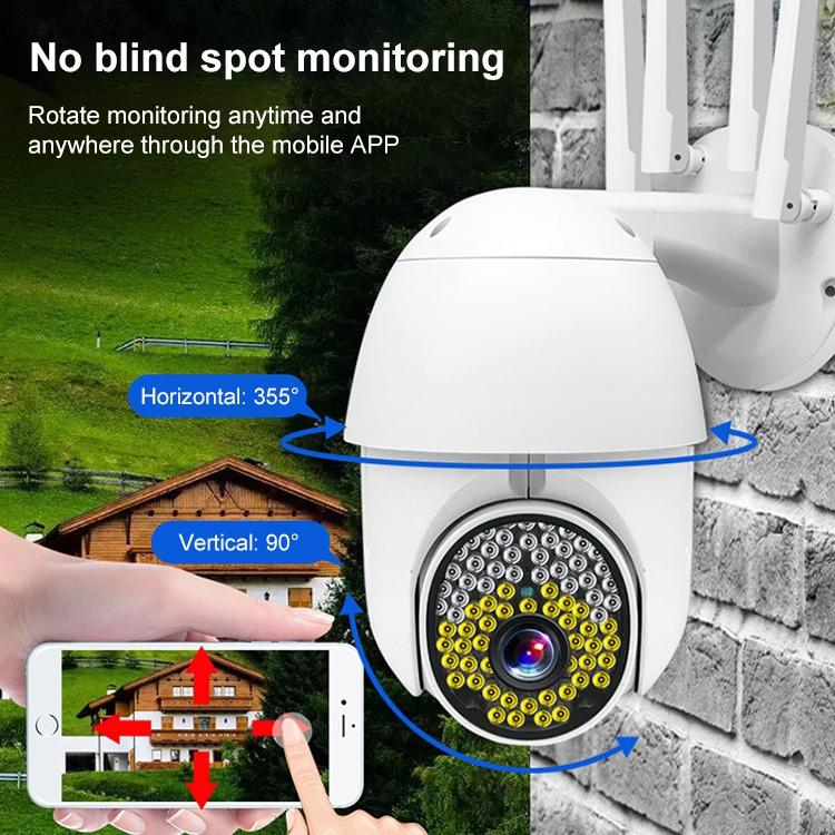 Outdoor Dome Camera With 1080P Hd Wifi Night Vision Two-Way Voice And Motion Detection