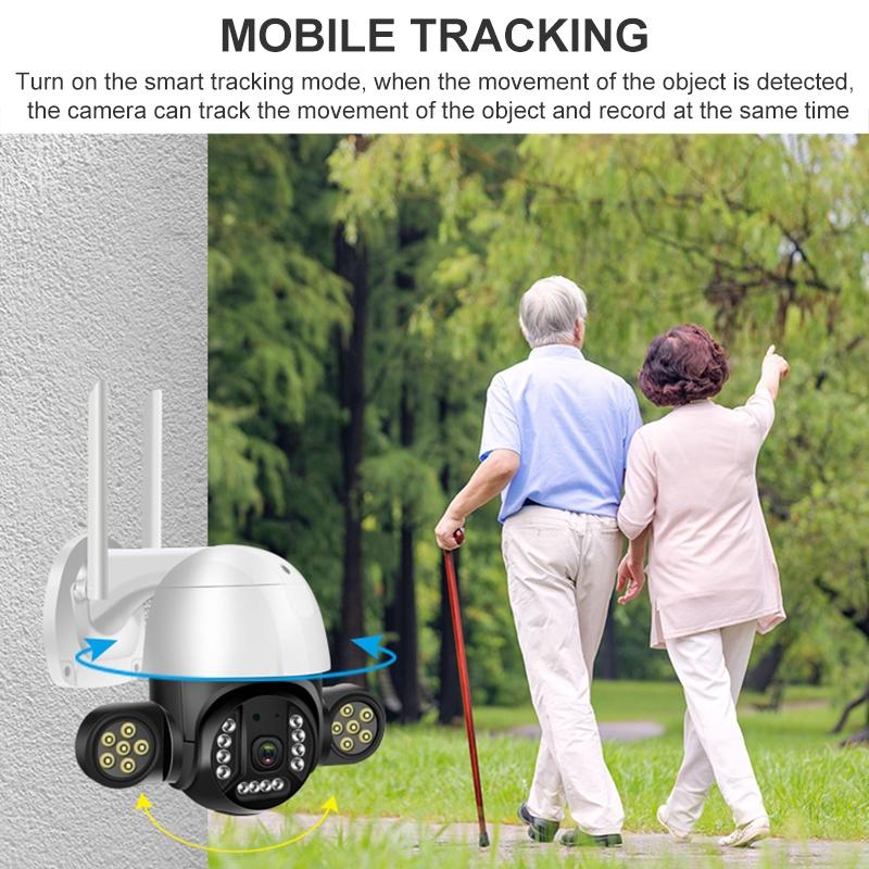 2.4G Wireless Ip Camera With 3.0Mp Motion Detection Two-Way Audio Night Vision And Tf Card Support - Ip65 Waterproof