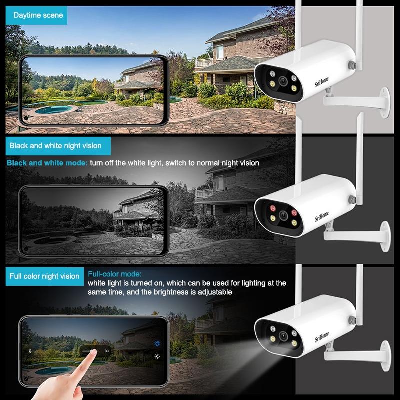 Waterproof Wifi Camera With 4.0Mp Two-Way Voice Motion Detection Night Vision & Ai Human Detection - Tf Card