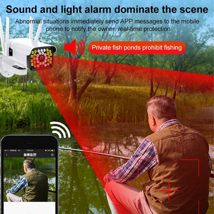 Hd Outdoor Surveillance Camera With Voice Intercom Night Vision Human Detection And Tf Card Slot
