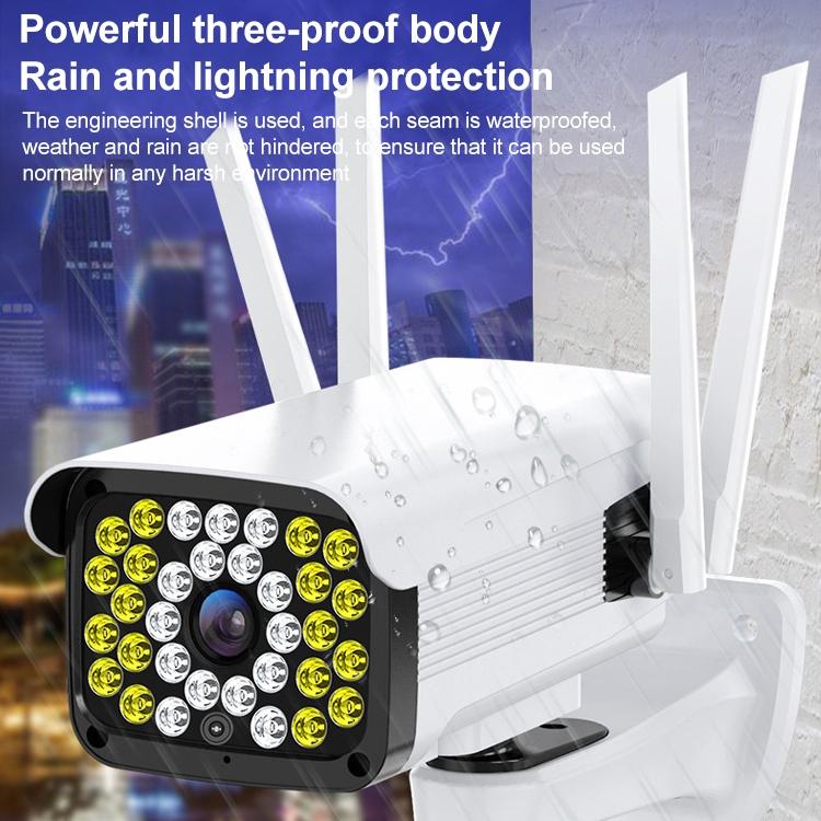 Hd Outdoor Surveillance Camera With Voice Intercom Night Vision Human Detection And Tf Card Slot