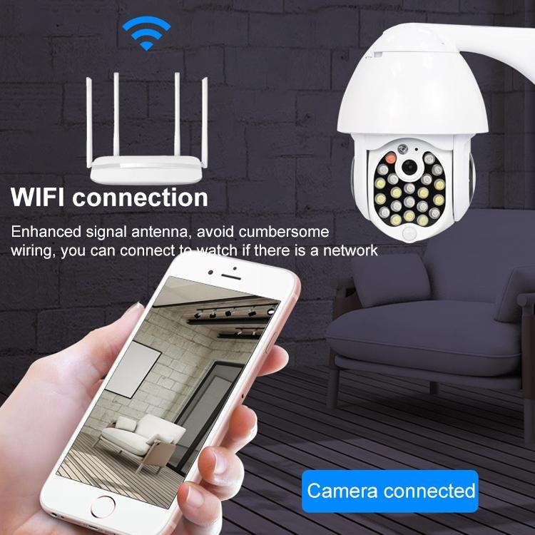 Outdoor Dome Camera With 2Mp Wifi Night Vision Two-Way Voice And Motion Detection