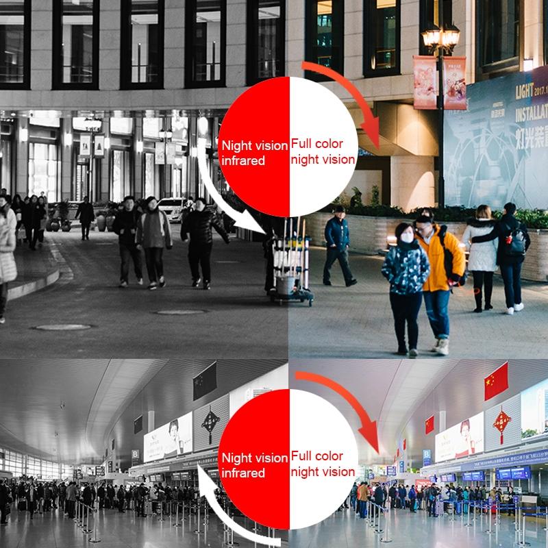 Waterproof 360 Degree Ptz Wifi Camera With 1080P Resolution 3.0Mp Lens Two-Way Voice Motion Detection And 128Gb Tf Card