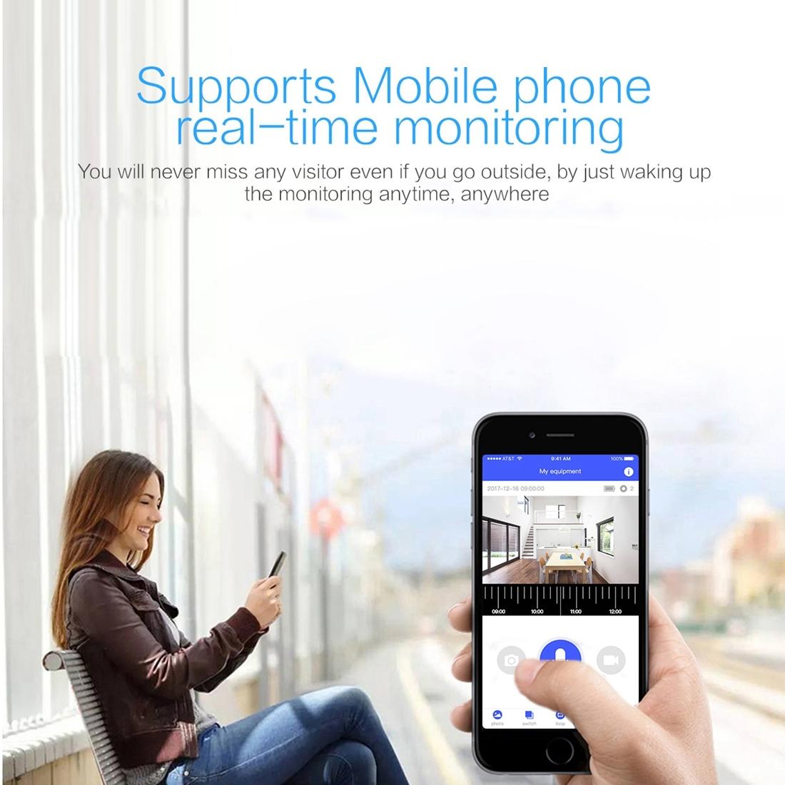 Waterproof Wifi Door Camera With Night Vision - 1080P