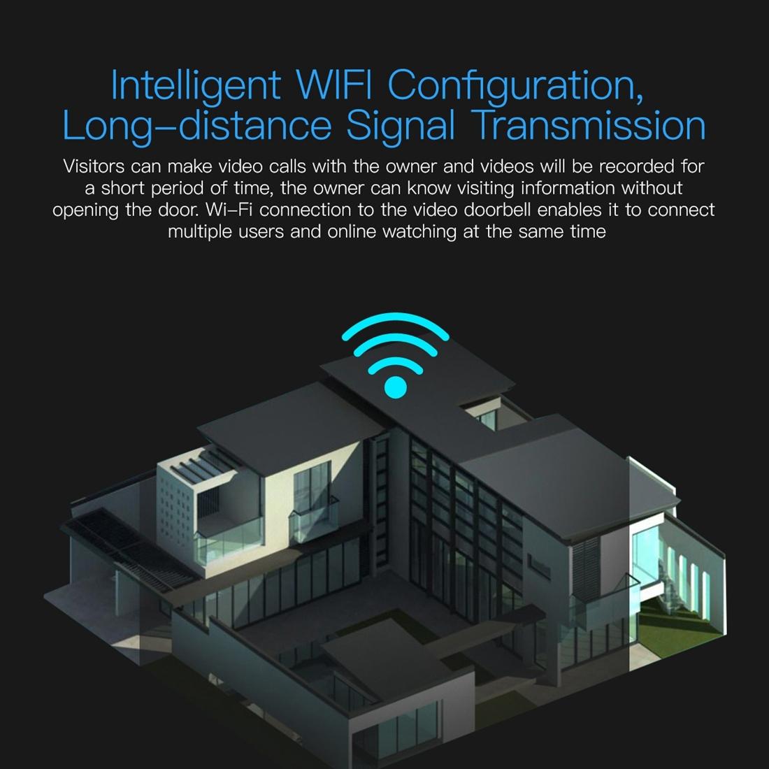 Waterproof Wifi Door Camera With Night Vision - 1080P