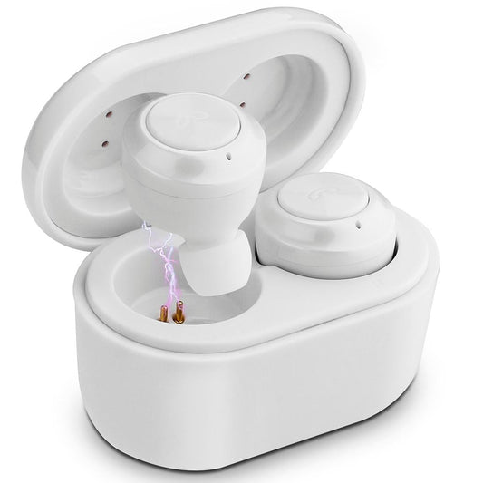 Bluetooth 5.0 Earphones with Magnetic Charging Box - Wireless - White
