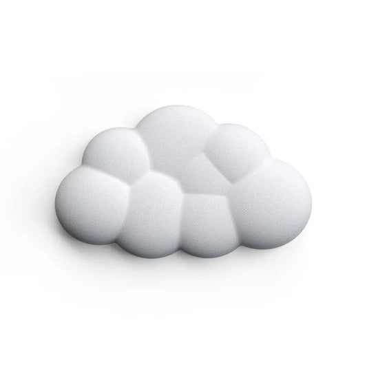 Memory Foam Mouse Pad With Wrist Rest - White