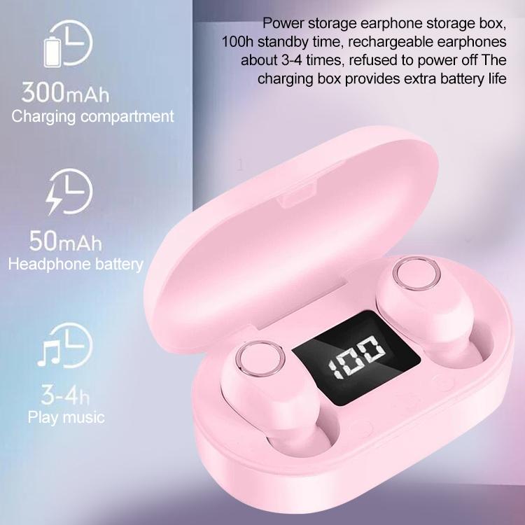 Wireless Touch Bluetooth Headset with Smart Magnetic Charging - Dt-13 - White