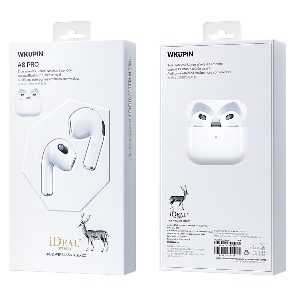 Pro True Wireless Stereo Bluetooth Earphones - White