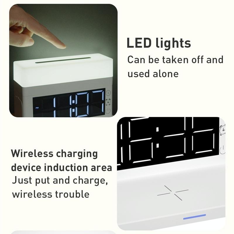 6 In 1 Wireless Charger N65 Multifunction - White