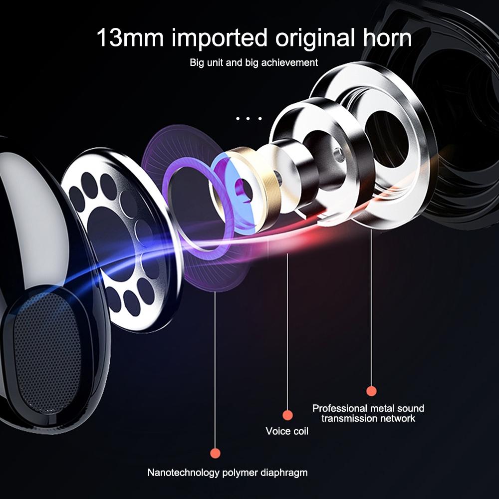 Waterproof Bluetooth Earphones with Noise Reduction and Charging Box